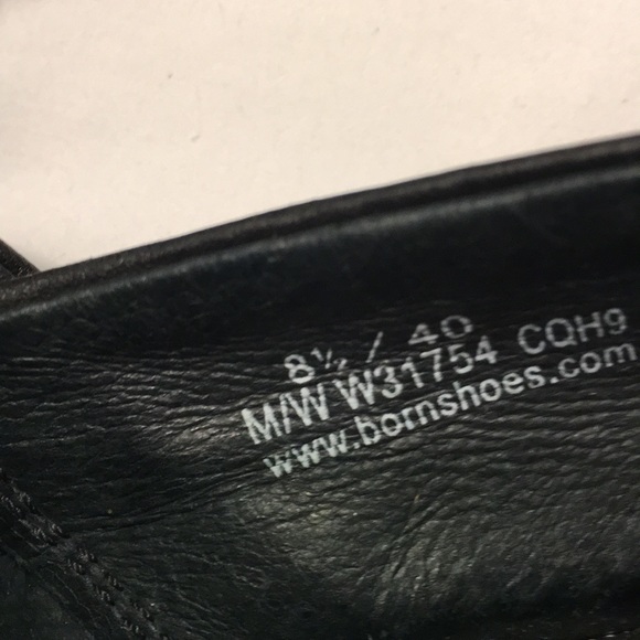 Born Black Leather Shoes Sz 8.5 - Picture 7 of 7